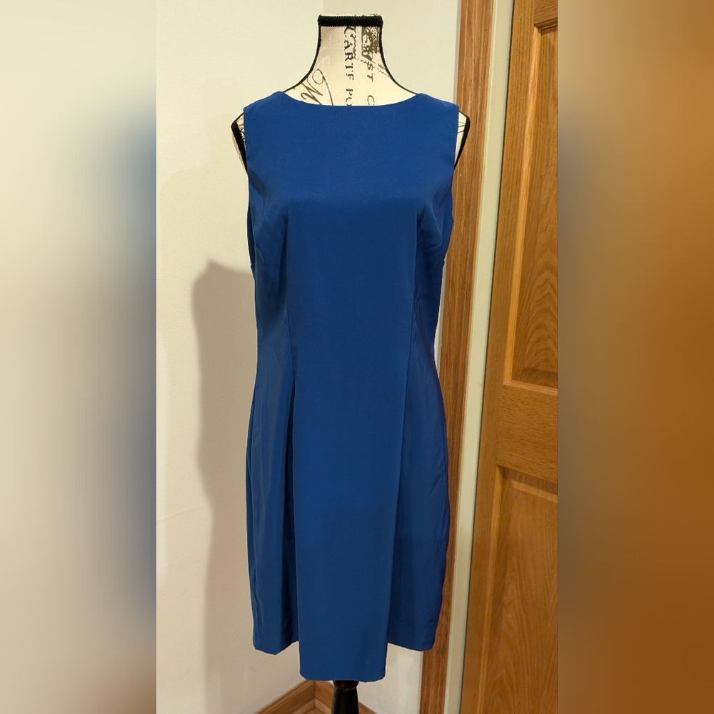Alyx Royal Cobalt Blue Sleeveless Knee Length Dress Size 2 Formal Wedding Career